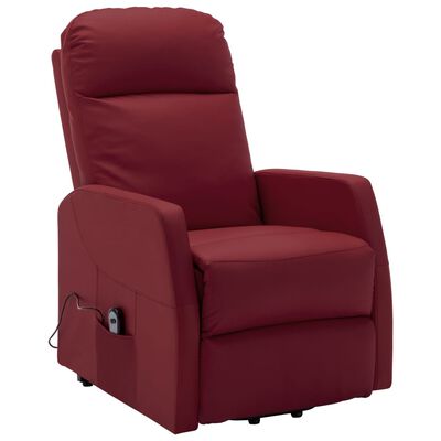 كرسي تدليك لون بني vidaXL Massage Recliner كرسي تدليك متحرك / قابل للدفع مريح بعد العمل أو لكبار السن