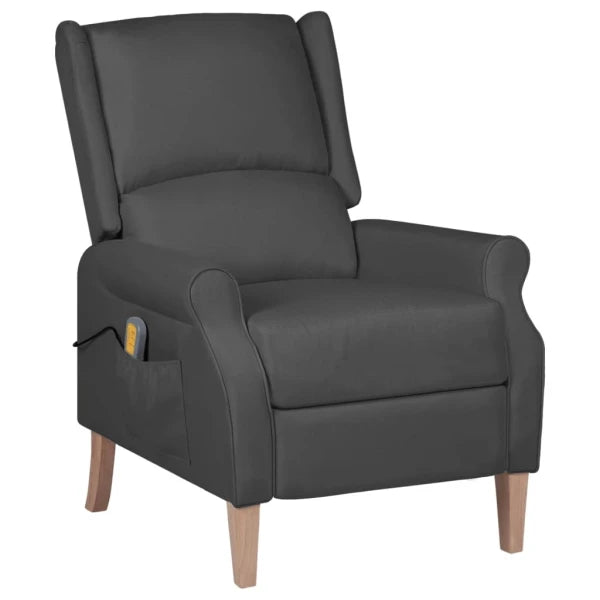 Folding massage chair, wine red, upholstered in fabric