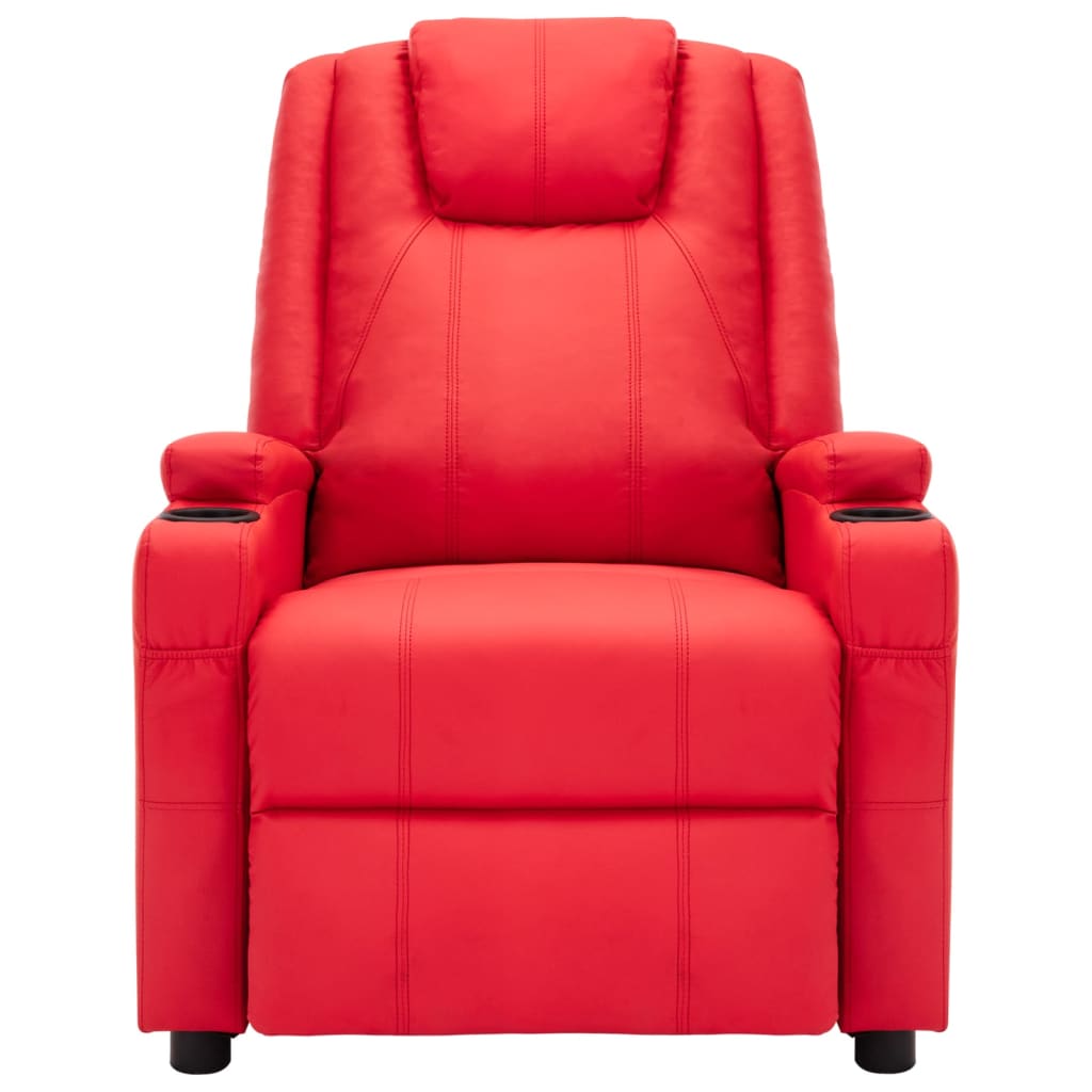 vidaXL Massage Chair Massaging Recliner Push Chair for Elderly Faux Leather