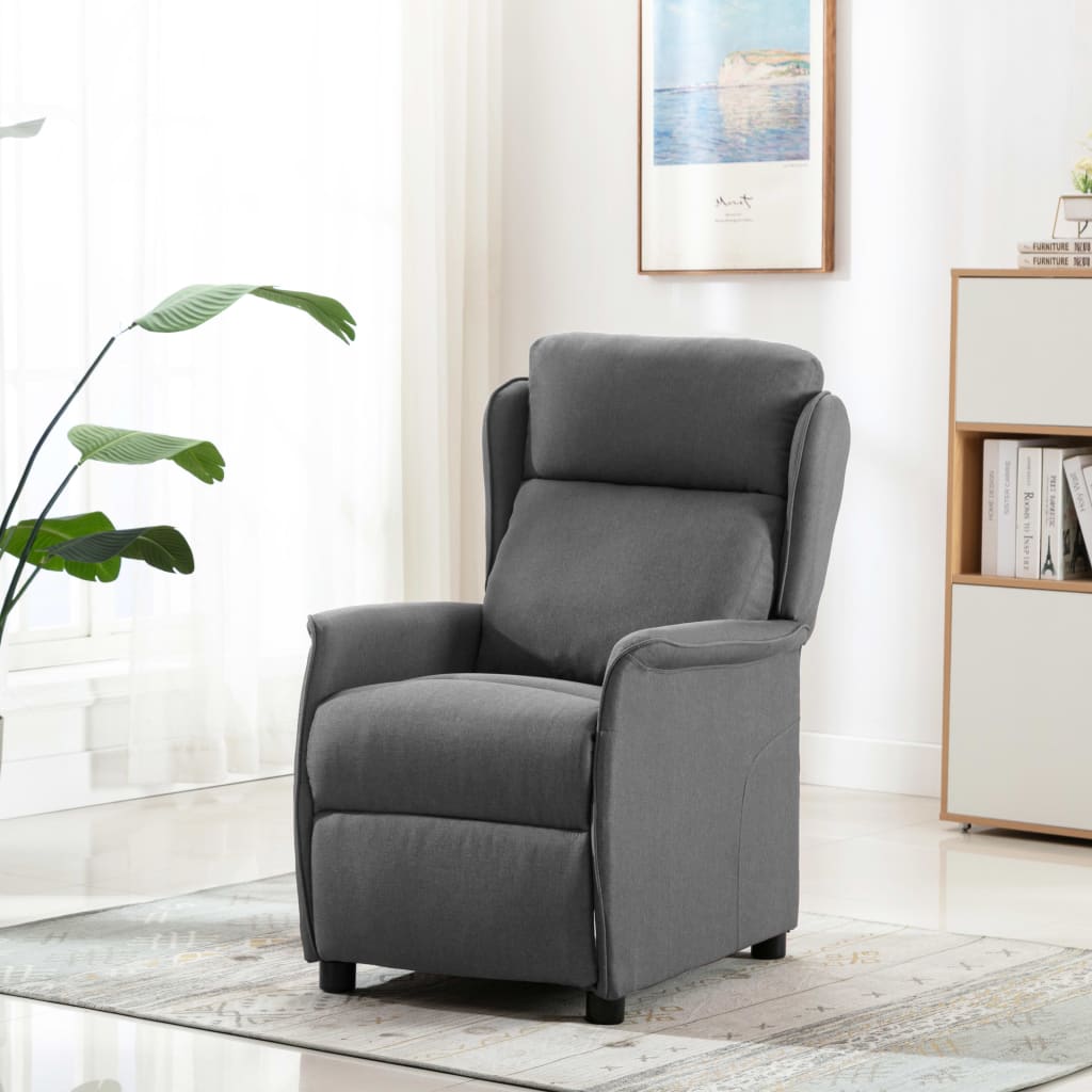 كرسي تدليك vidaXL Massage Recliner متحرك قابل للدفع مريح بعد العمل أو لكبارFabric